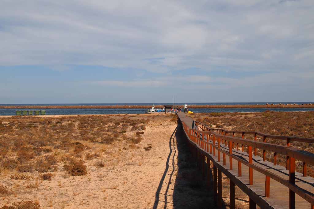 Steg am Strand Praia do Barril - Algarve Portugal