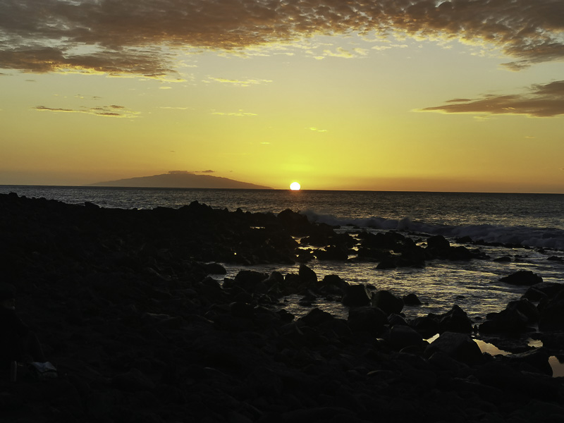 Sonnenuntergang am Playa del Inglés auf La Gomera